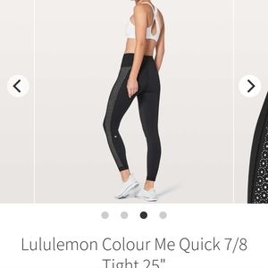 Like new Lululemon colour me quick tight
